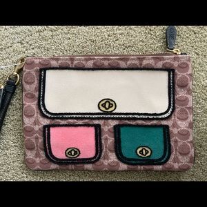 Coach limited edition pouch wristlet